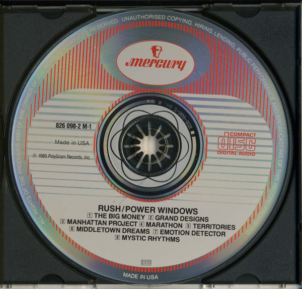 Rush : Power Windows (CD, Album, RE, PMD)