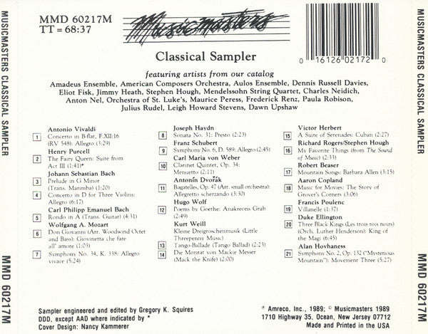 Various : Classical Sampler (CD, Smplr)