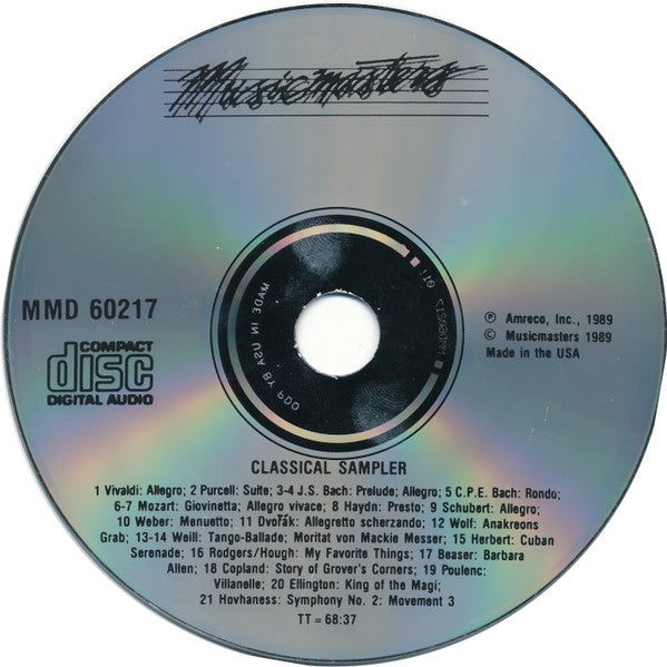 Various : Classical Sampler (CD, Smplr)