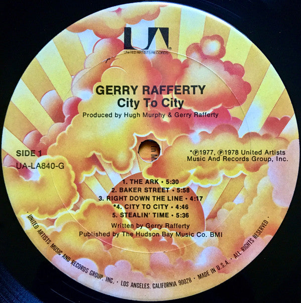 Gerry Rafferty : City To City (LP, Album, Ter)