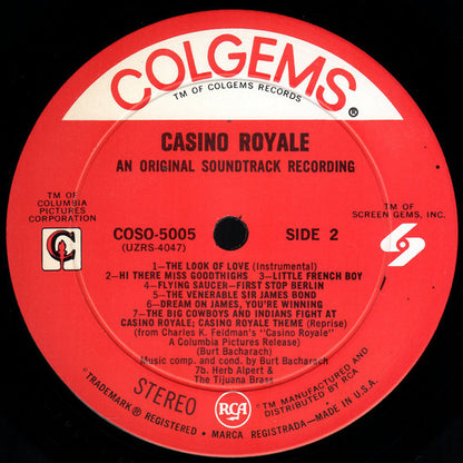 Burt Bacharach : Casino Royale (An Original Soundtrack Recording) (LP, Album, Roc)