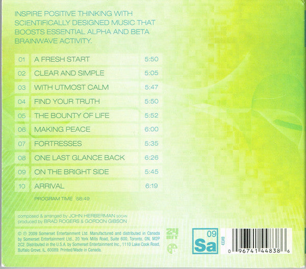 Dr. Lee R. Bartel, John Herberman : Music To Inspire Positive Thinking (CD, Album)