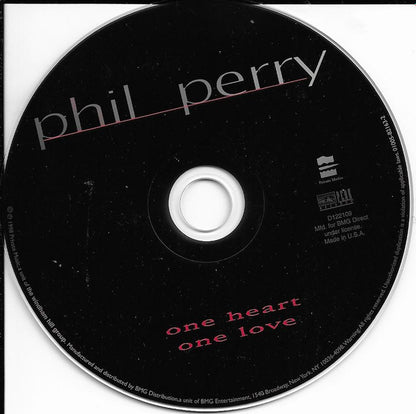 Phil Perry (2) : One Heart One Love (CD, Album, Club)