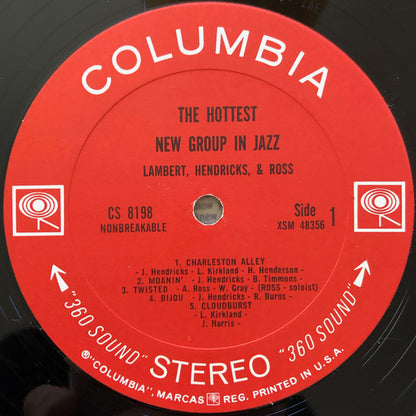 Lambert, Hendricks & Ross with the Ike Isaacs Trio* featuring Harry Edison : The Hottest New Group In Jazz (LP, RE)
