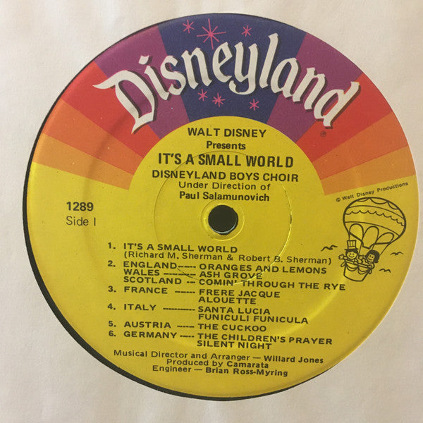 Disneyland Boys Choir : It's A Small World (LP, Album, RP)