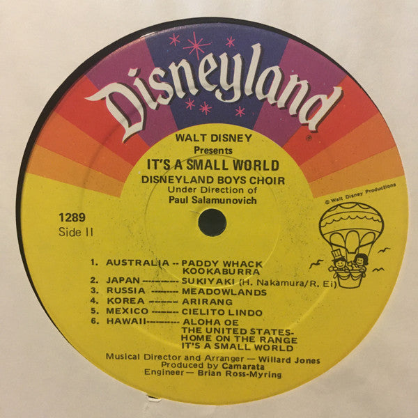 Disneyland Boys Choir : It's A Small World (LP, Album, RP)