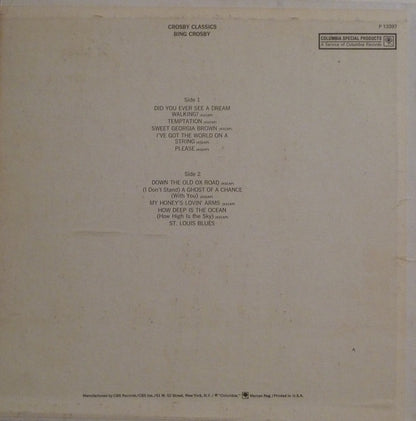 Bing Crosby : Crosby Classics (LP, Comp)