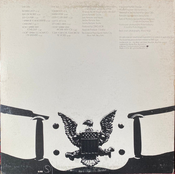 Ramones : Ramones (LP, Album, RE, Jac)