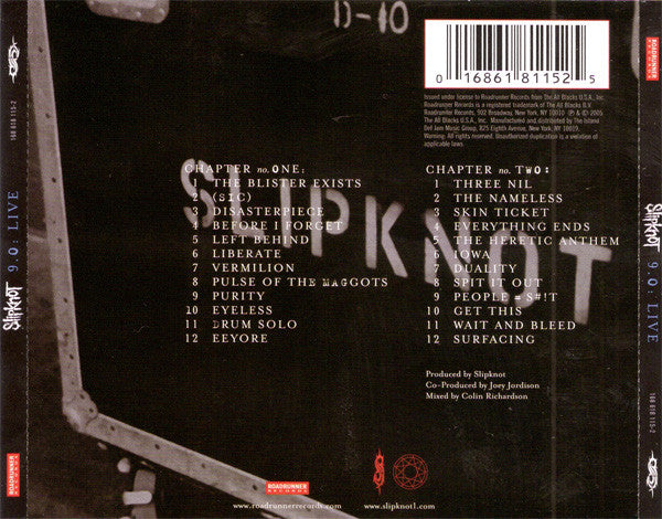 Slipknot : 9.0: Live (2xCD, Album)