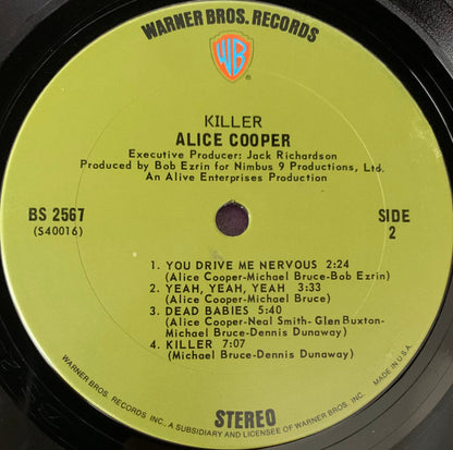 Alice Cooper : Killer (LP, Album, San)