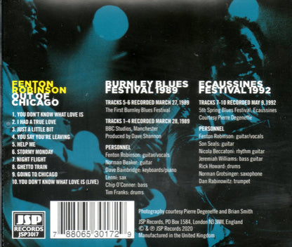Fenton Robinson : Out Of Chicago (The Chicago Blues Master - Live And Studio Sessions 1989/92) (CD, Album)