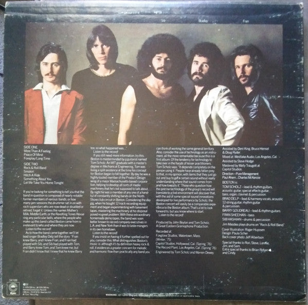 Boston : Boston (LP, Album, Pit)