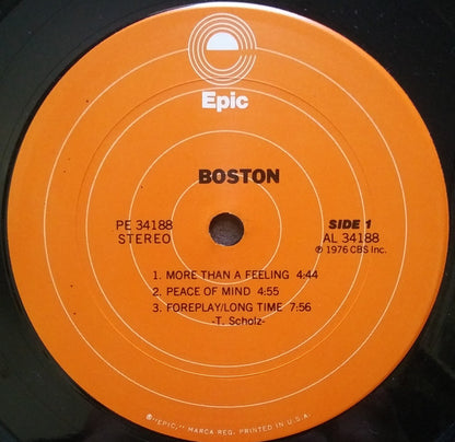 Boston : Boston (LP, Album, Pit)