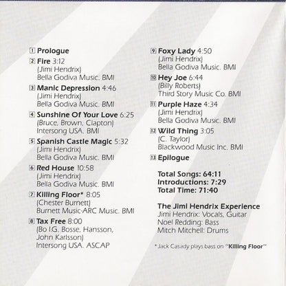 The Jimi Hendrix Experience : Live At Winterland (CD, Club)