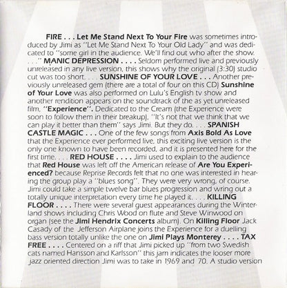 The Jimi Hendrix Experience : Live At Winterland (CD, Club)