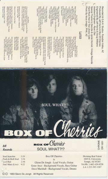Box Of Cherries : Soul What? (Cass, EP)