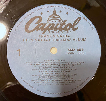 Frank Sinatra : The Sinatra Christmas Album (LP, Album, RP, Blu)