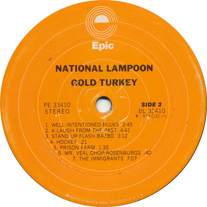 National Lampoon : Gold Turkey (Radio Hour/Greatest Hits) (LP, Album, Ter)