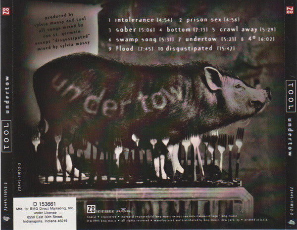 Tool (2) : Undertow (CD, Album, Club, RP)