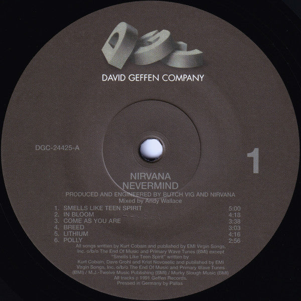 Nirvana : Nevermind (LP, Album, RE, 180)