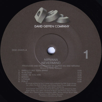 Nirvana : Nevermind (LP, Album, RE, 180)