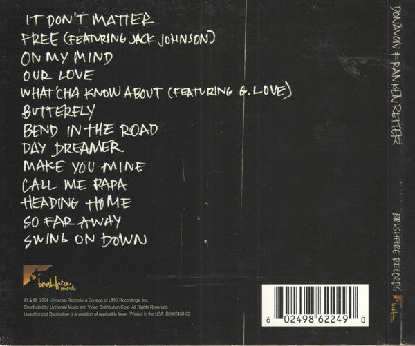 Donavon Frankenreiter : Donavon Frankenreiter (CD, Album, Dig)