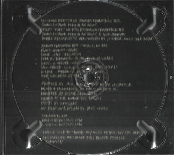 Donavon Frankenreiter : Donavon Frankenreiter (CD, Album, Dig)