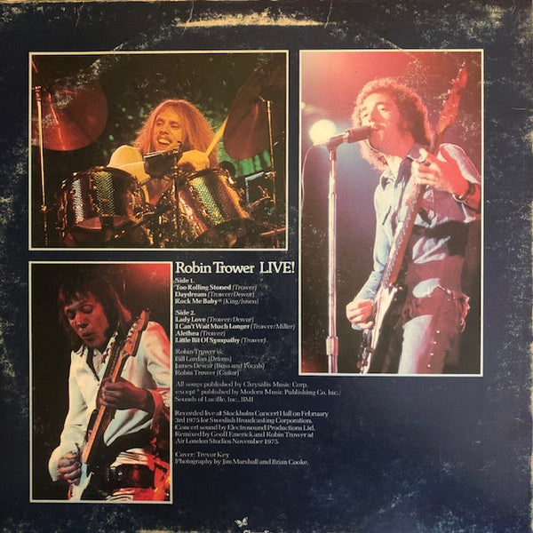 Robin Trower : Robin Trower Live! (LP, Album, Ter)