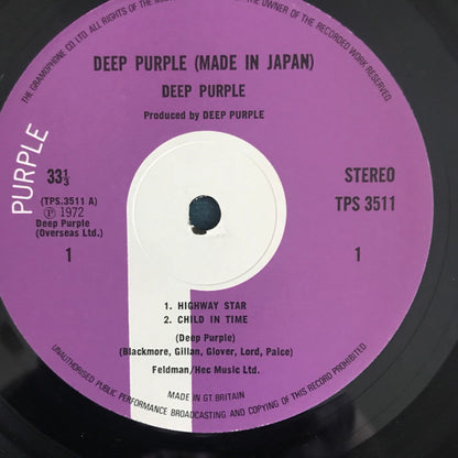 Deep Purple : Made In Japan (2xLP, Album, RP, Gat)
