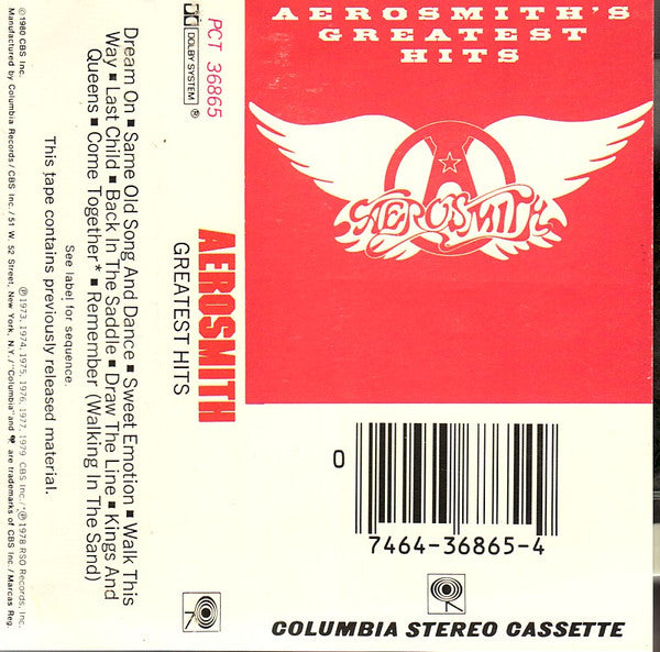 Aerosmith : Aerosmith's Greatest Hits (Cass, Comp)