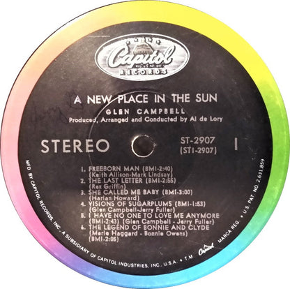 Glen Campbell : A New Place In The Sun (LP, Album, Scr)