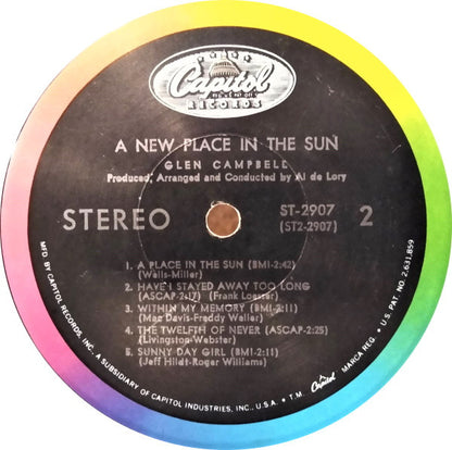 Glen Campbell : A New Place In The Sun (LP, Album, Scr)