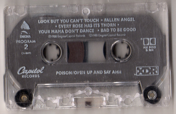 Poison (3) : Open Up And Say ...Ahh! (Cass, Album, Dol)