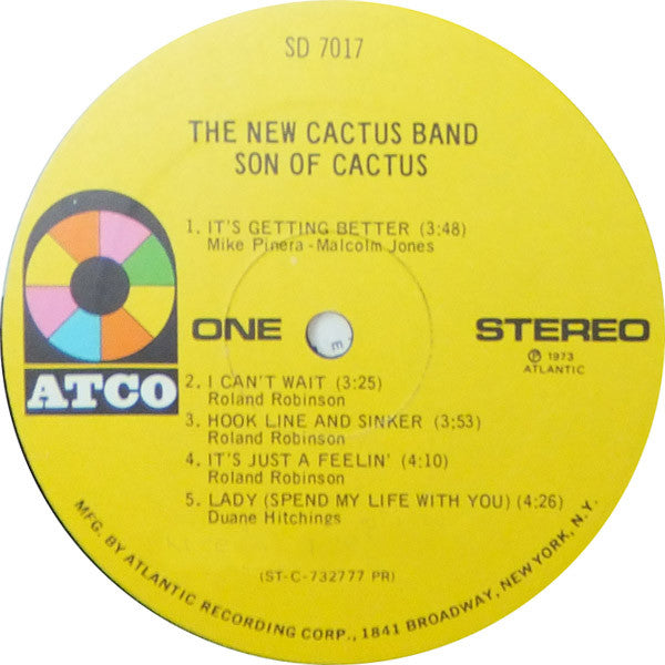 その他 LP Cactus Cactus (180g) MOVLP1671 ATCO Records, Music  /00260 Buy The New Cactus Band : Son Of Cactus (LP, Album, Pre) Online
