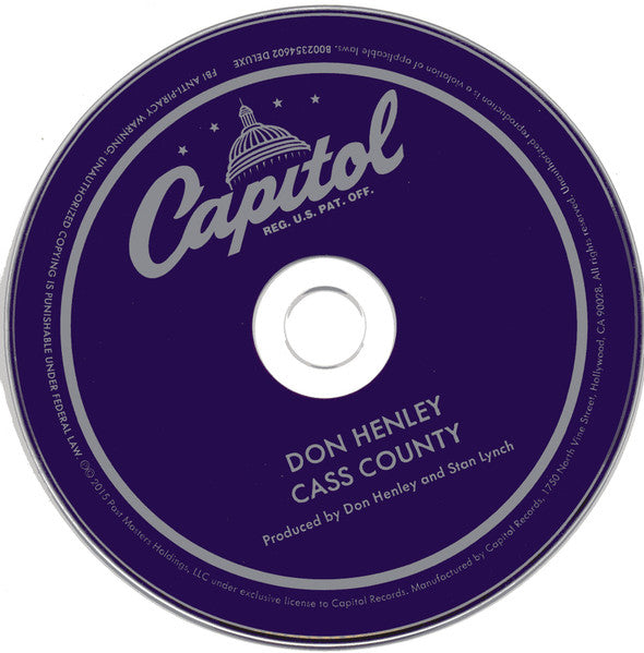 Don Henley : Cass County (CD, Album, Dlx, Dig)