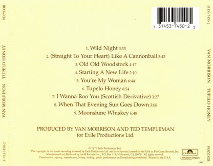 Van Morrison : Tupelo Honey (CD, Album, RE, RM)