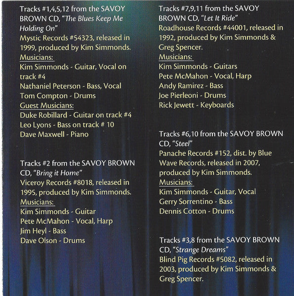 Savoy Brown : Too Much Of A Good Thing The Savoy Brown Collection 1992 - 2007 (CD, Comp)