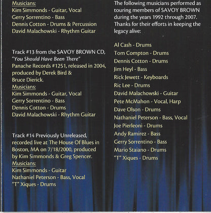 Savoy Brown : Too Much Of A Good Thing The Savoy Brown Collection 1992 - 2007 (CD, Comp)