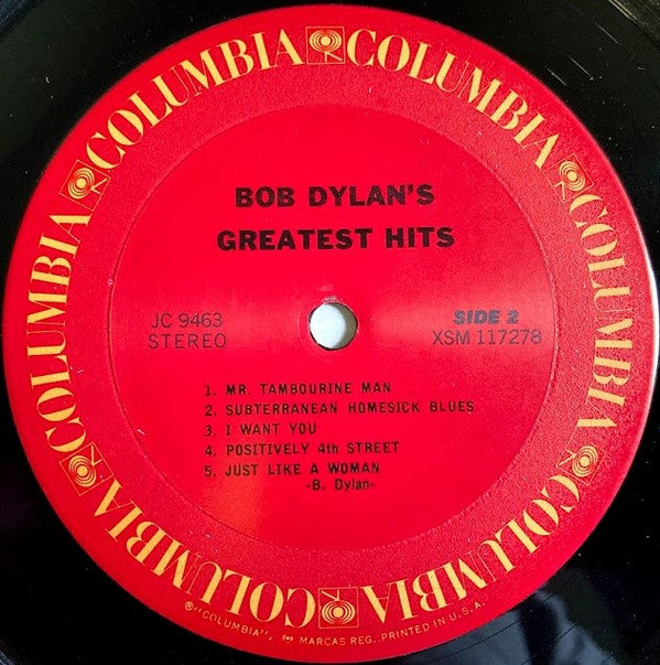 Bob Dylan : Bob Dylan's Greatest Hits (LP, Comp, RE, Pit)
