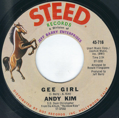 Andy Kim : Baby, I Love You / Gee Girl (7", Styrene, Mon)