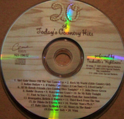 Nashville's "Highliners"* : 20 of Today's Country Hits (CD, Comp)