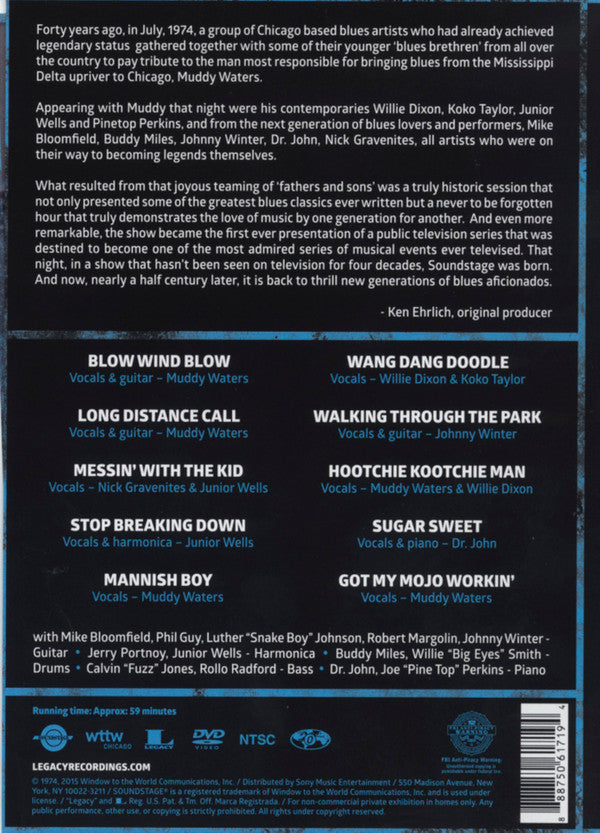 Muddy Waters And Friends* : Soundstage : Blues Summit In Chicago, 1974 (DVD, Album, NTSC)