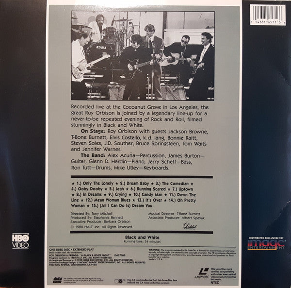 Roy Orbison & Friends* : A Black & White Night Live (Laserdisc, 12", S/Sided, NTSC)