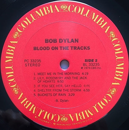 Bob Dylan : Blood On The Tracks (LP, Album, RP, Pit)