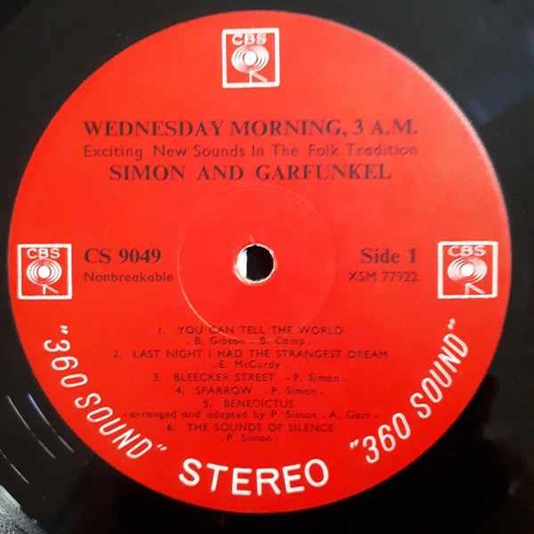 Simon & Garfunkel : Wednesday Morning, 3 A.M. (LP, Album, exp)