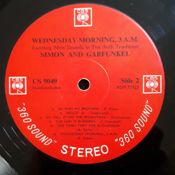 Simon & Garfunkel : Wednesday Morning, 3 A.M. (LP, Album, exp)