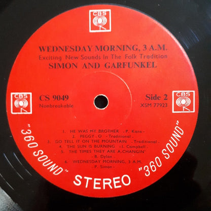 Simon & Garfunkel : Wednesday Morning, 3 A.M. (LP, Album, exp)