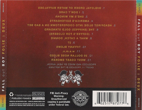 Fall Out Boy : Folie À Deux (CD, Album)