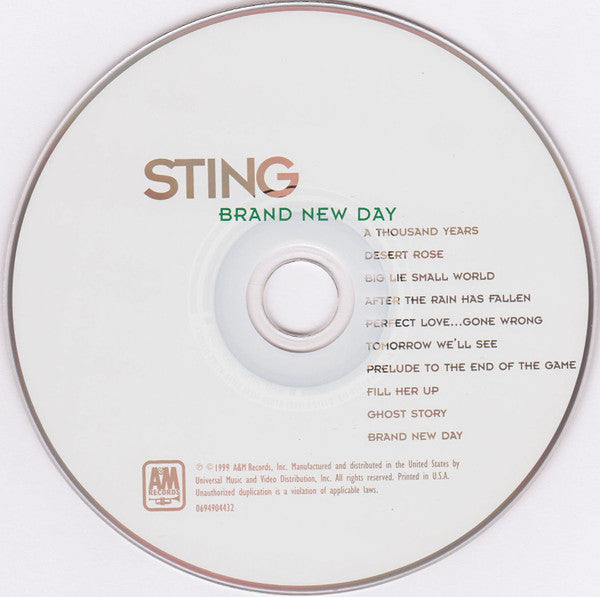 Sting : Brand New Day (CD, Album, Club, RP, BMG)