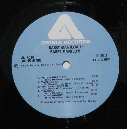 Barry Manilow : Barry Manilow II (LP, Album, Pla)